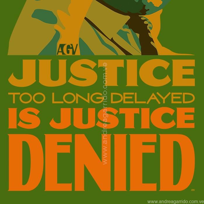 Justice denied Martin Luther King Jr vector Andrea Garrido V Lettering quote green sqWeb